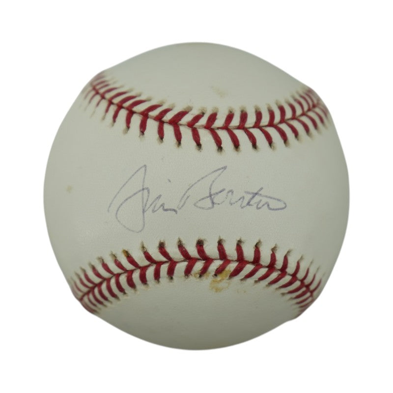 Jim Bouton Yankees Astros Brewers Autographed OMLB Baseball Tristar/MLB AUTH