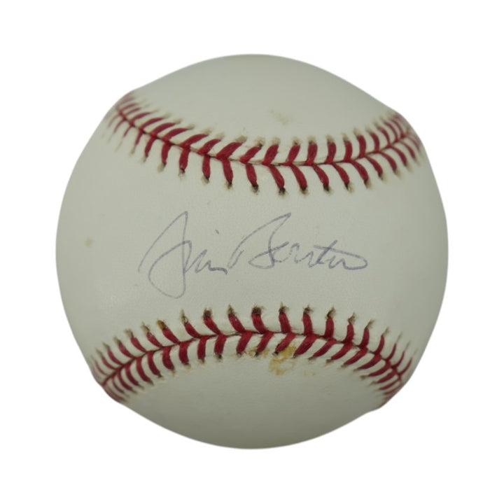 Jim Bouton Yankees Astros Brewers Autographed OMLB Baseball Tristar/MLB AUTH