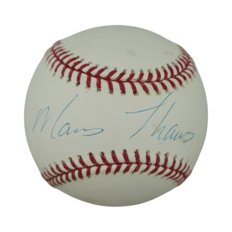 Marcus Thames New York Yankees Autographed OMLB Baseball Steiner COA/MLB AUTH