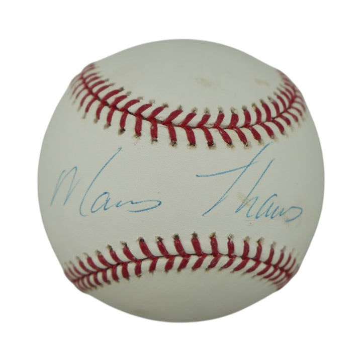 Marcus Thames New York Yankees Autographed OMLB Baseball Steiner COA/MLB AUTH