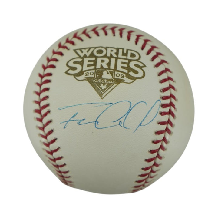Francisco Cervelli New York Yankees Autographed Official '09 WS Baseball Steiner COA/MLB AUTH