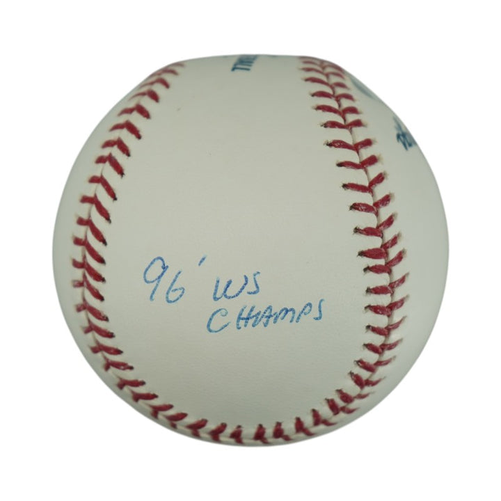 Jim Leyritz New York Yankees Autographed Inscribed OMLB Baseball Steiner COA/MLB AUTH