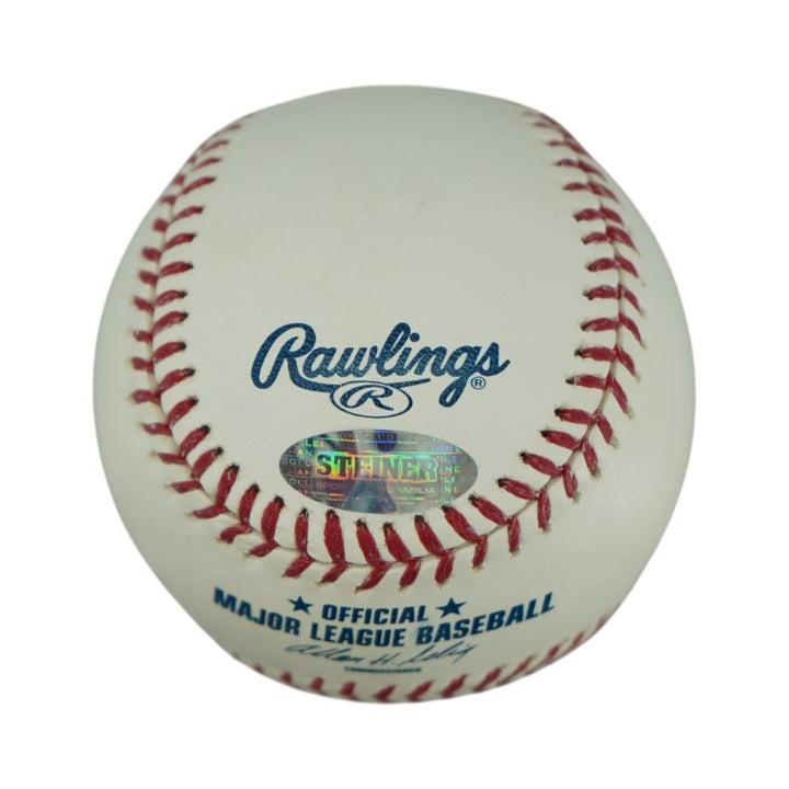 Jim Leyritz New York Yankees Autographed Inscribed OMLB Baseball Steiner COA/MLB AUTH