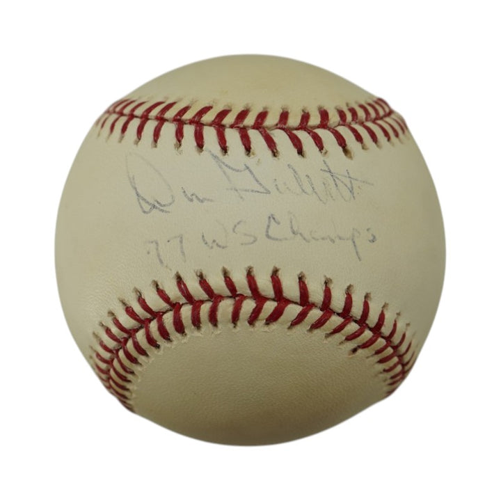Don Gullett New York Yankees Autographed Inscribed OMLB Baseball Steiner Holo