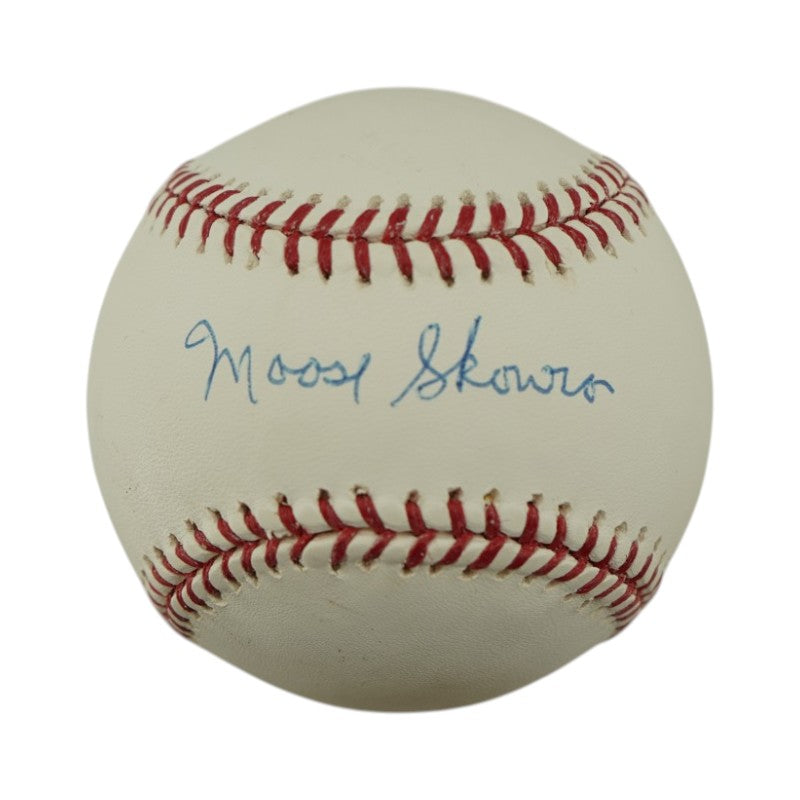 Moose Skowron New York Yankees Autographed OMLB Baseball Steiner COA/MLB AUTH