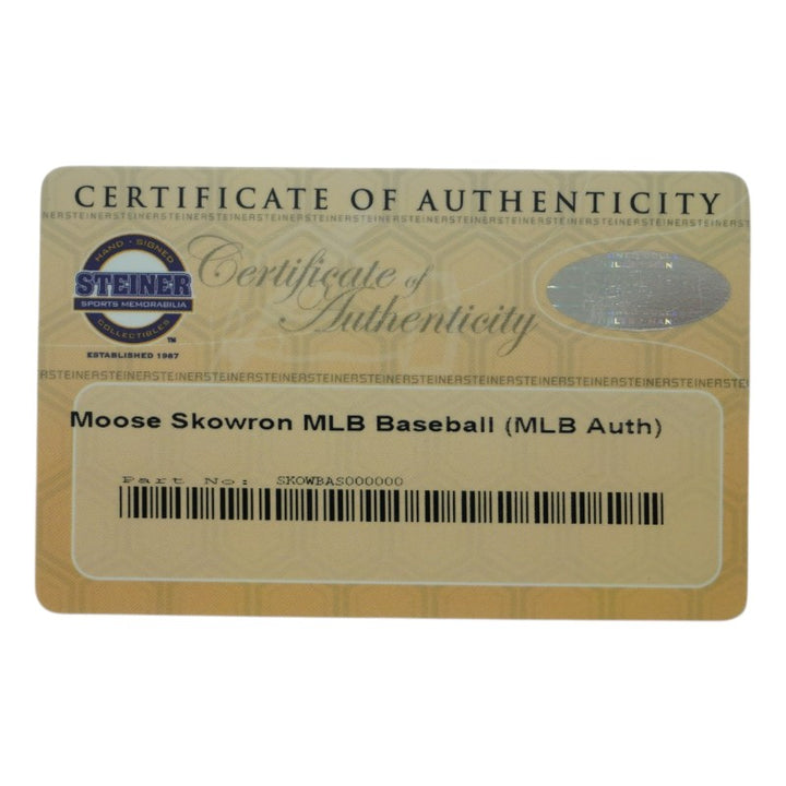 Moose Skowron New York Yankees Autographed OMLB Baseball Steiner COA/MLB AUTH