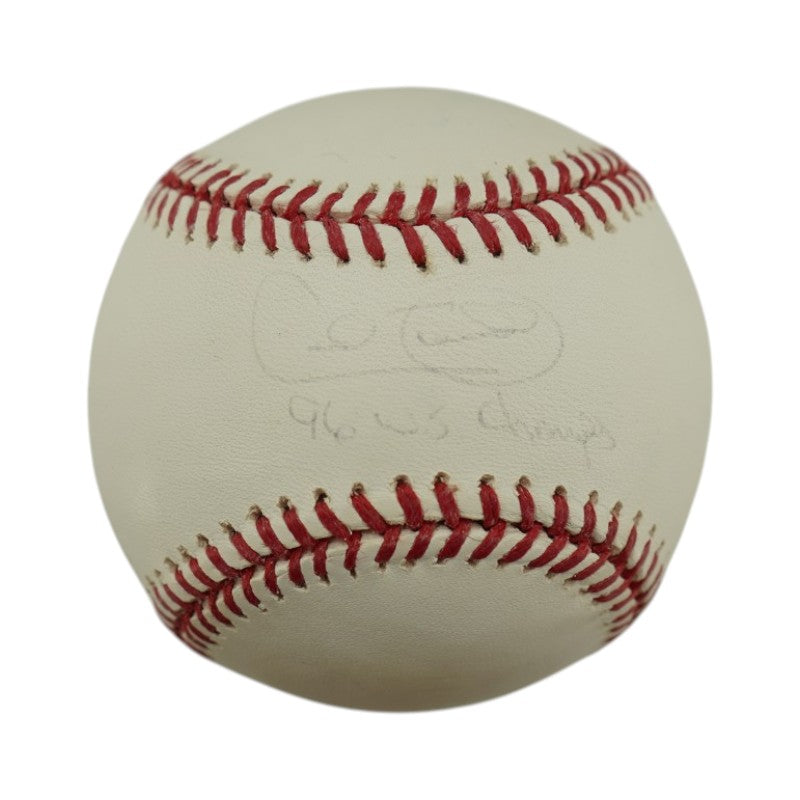 Cecil Fielder New York Yankees Autographed Inscribed OMLB Baseball Steiner COA/MLB AUTH