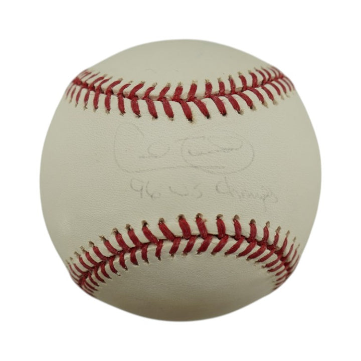 Cecil Fielder New York Yankees Autographed Inscribed OMLB Baseball Steiner COA/MLB AUTH