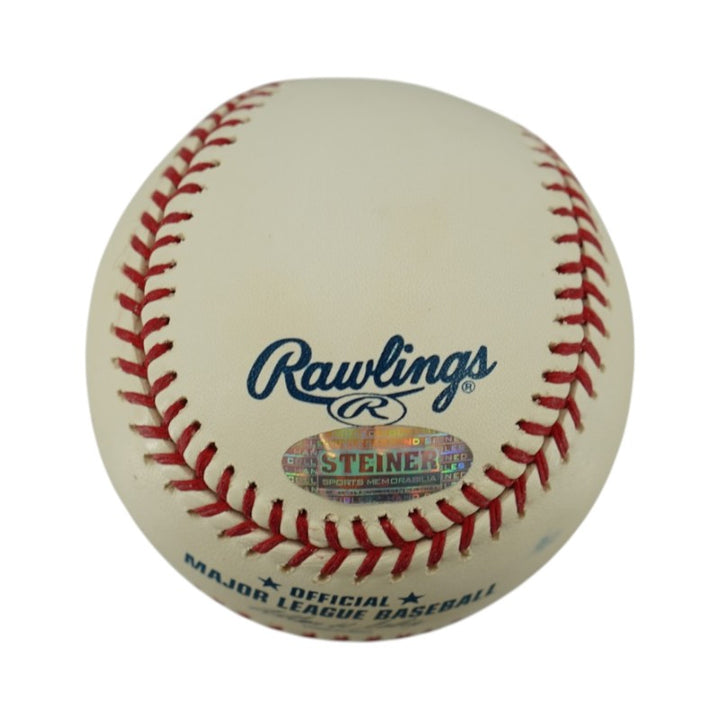 Jeff Nelson Yankees Mariners Rangers Autographed OMLB Baseball Steiner COA