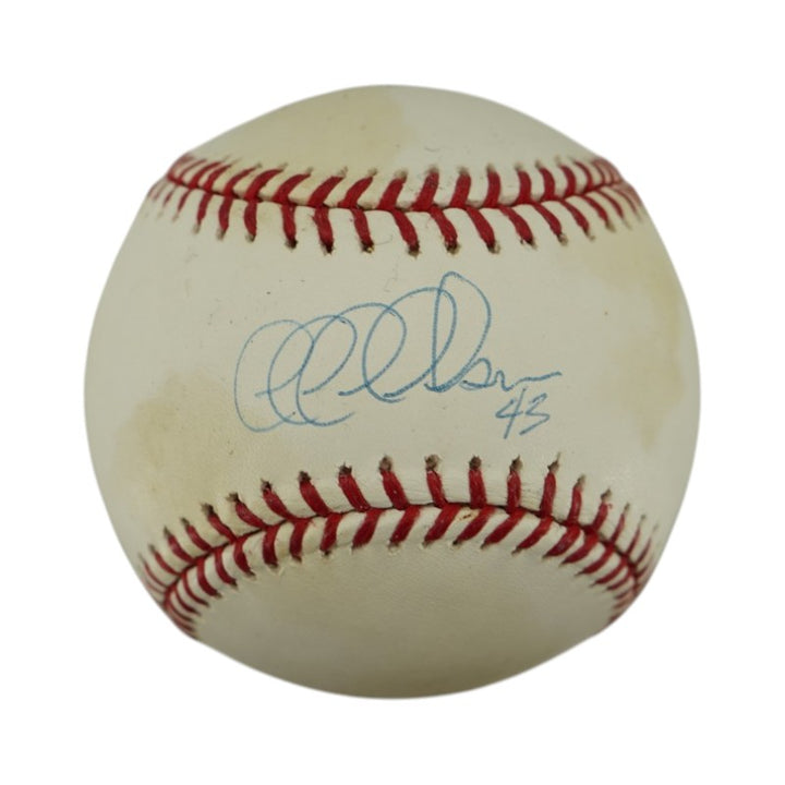 Jeff Nelson Yankees Mariners Rangers Autographed OMLB Baseball Steiner Holo
