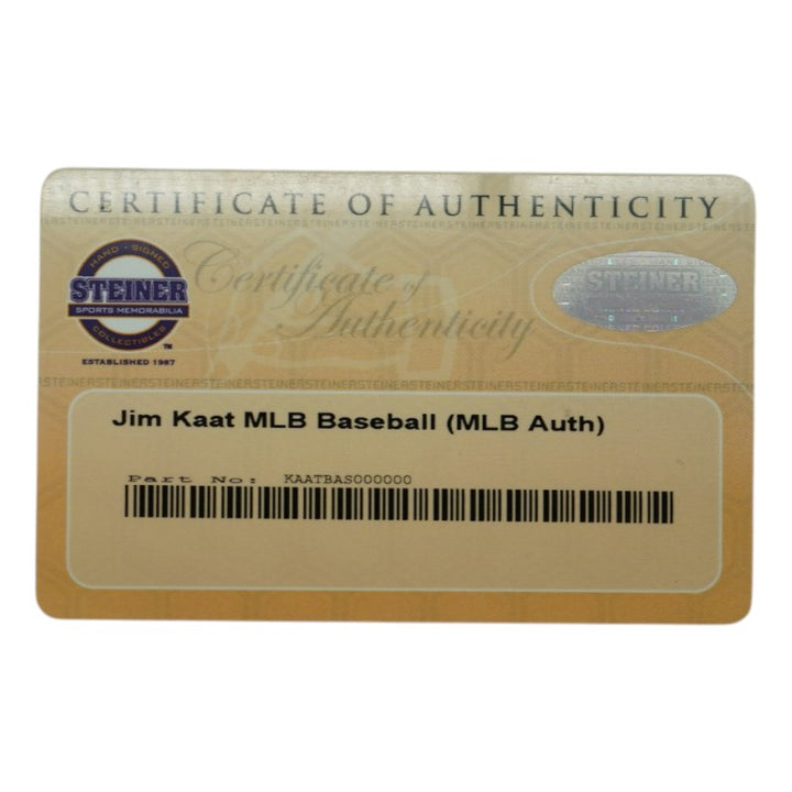 Jim Kaat Yankees Twins White Sox Autographed OMLB Baseball Steiner COA/MLB AUTH