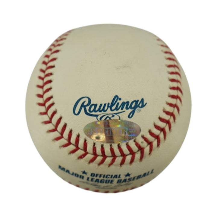 Jim Abbott New York Yankees Autographed OMLB Baseball Steiner COA