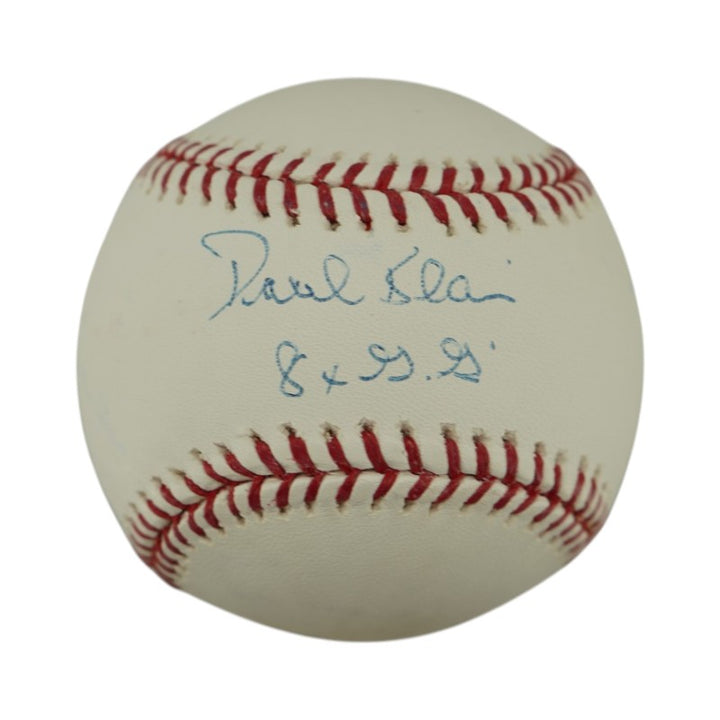 Paul Blair New York Yankees Autographed Inscribed OMLB Baseball Steiner COA/MLB AUTH