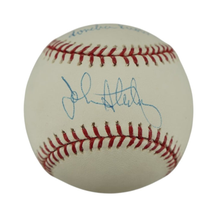 John Sterling New York Yankees Autographed Inscribed OMLB Baseball Steiner Holo