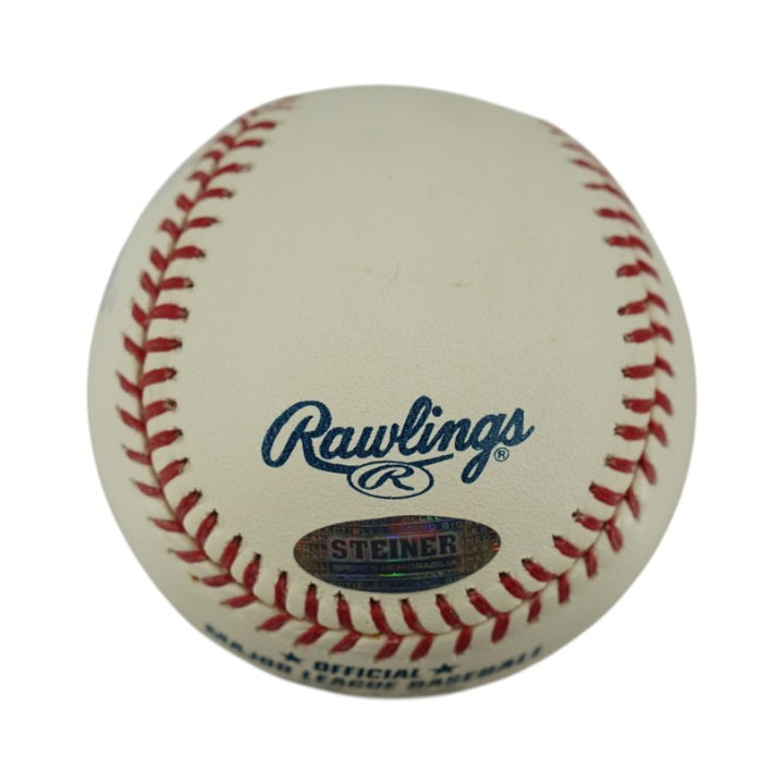 John Sterling New York Yankees Autographed Inscribed OMLB Baseball Steiner Holo