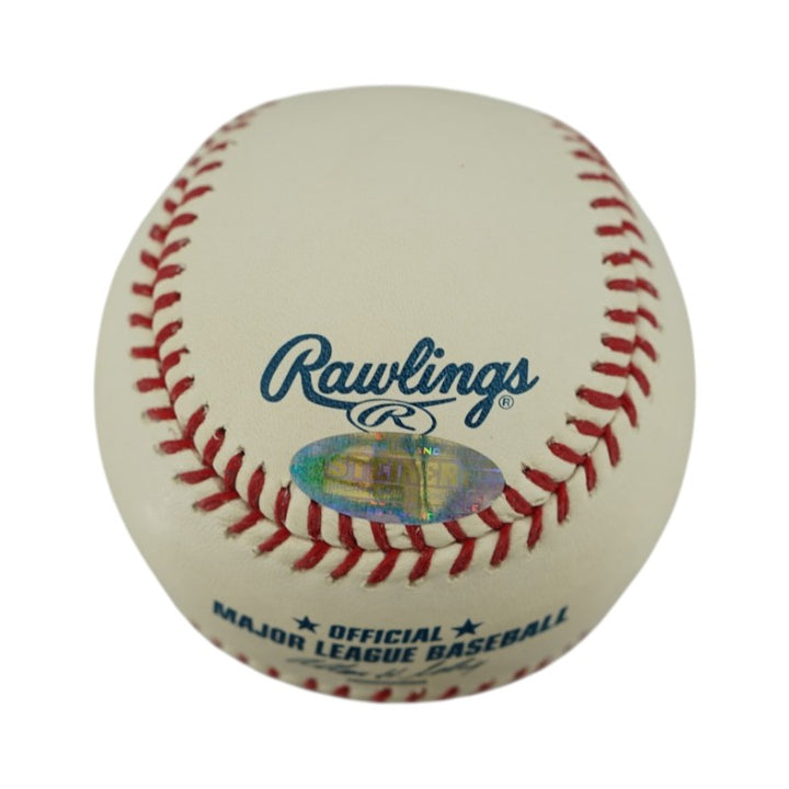 Cliff Johnson New York Yankees Autographed Inscribed OMLB Baseball Steiner COA/MLB AUTH