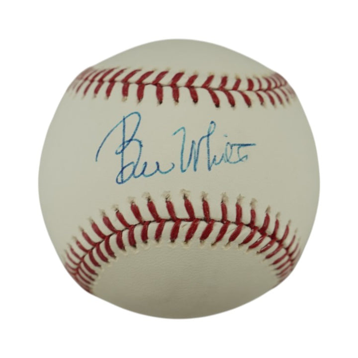 Bill White Cardinals Phillies Giants Autographed OMLB Baseball Steiner Holo