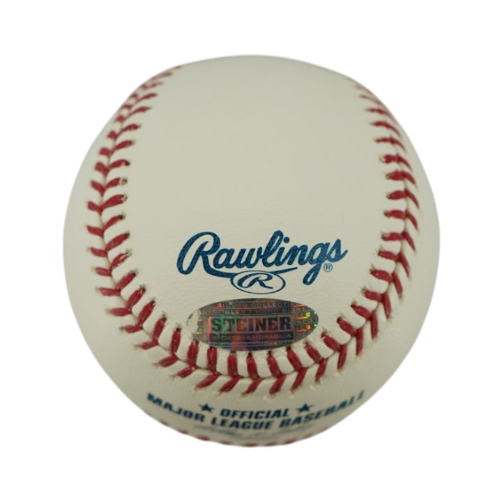 Bill White Cardinals Phillies Giants Autographed OMLB Baseball Steiner Holo
