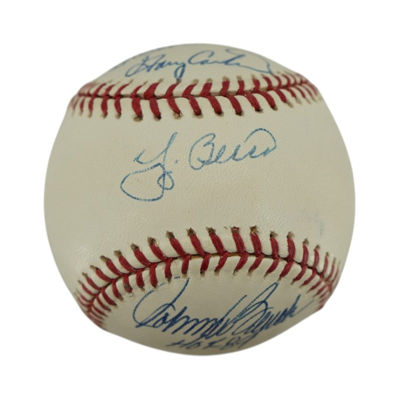 Berra Carter Fisk Bench Autographed Inscribed OMLB Baseball Gary Carter Holo