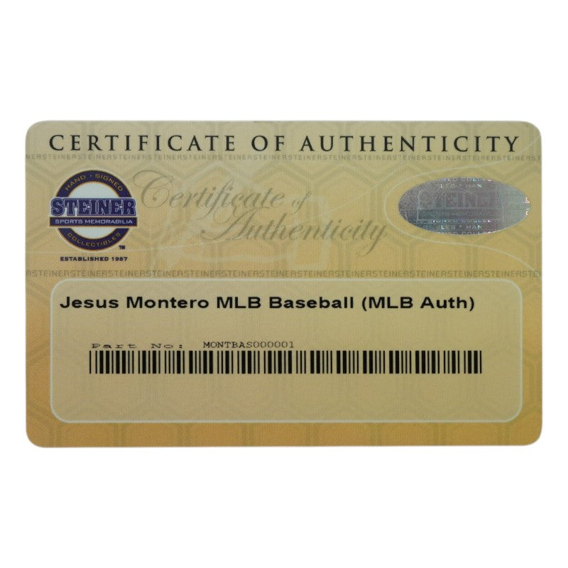 Jesus Montero New York Yankees Autographed OMLB Baseball Steiner COA/MLB AUTH