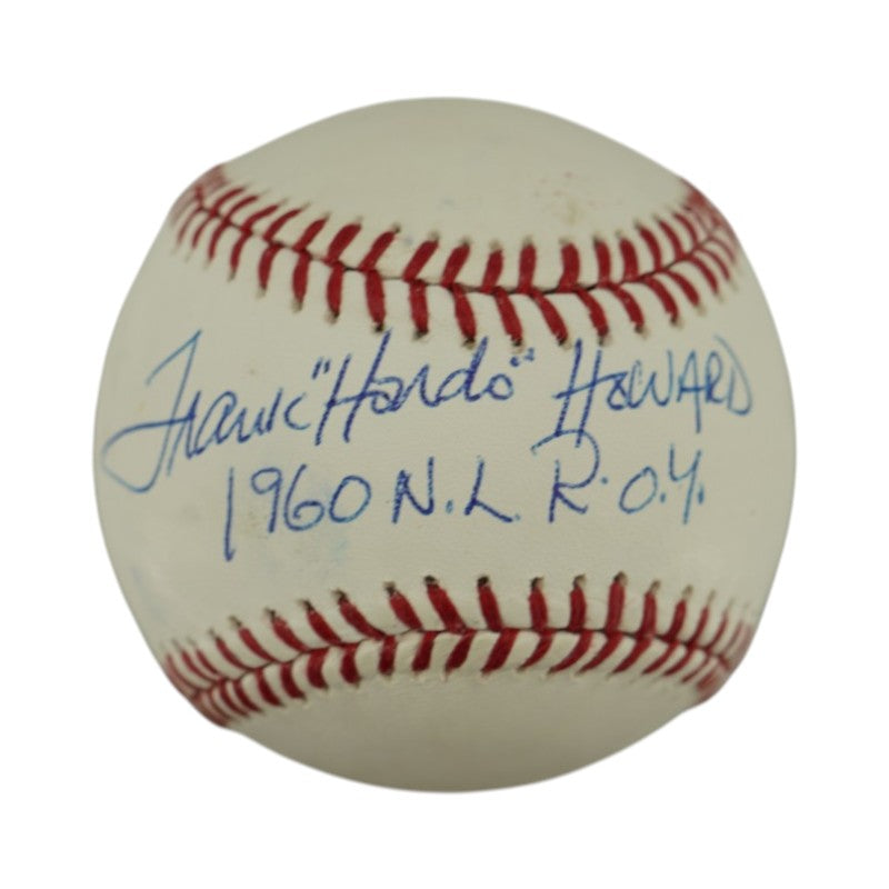 Frank "Hondo" Howard Los Angeles Dodgers Autographed Inscribed OMLB Baseball JSA COA