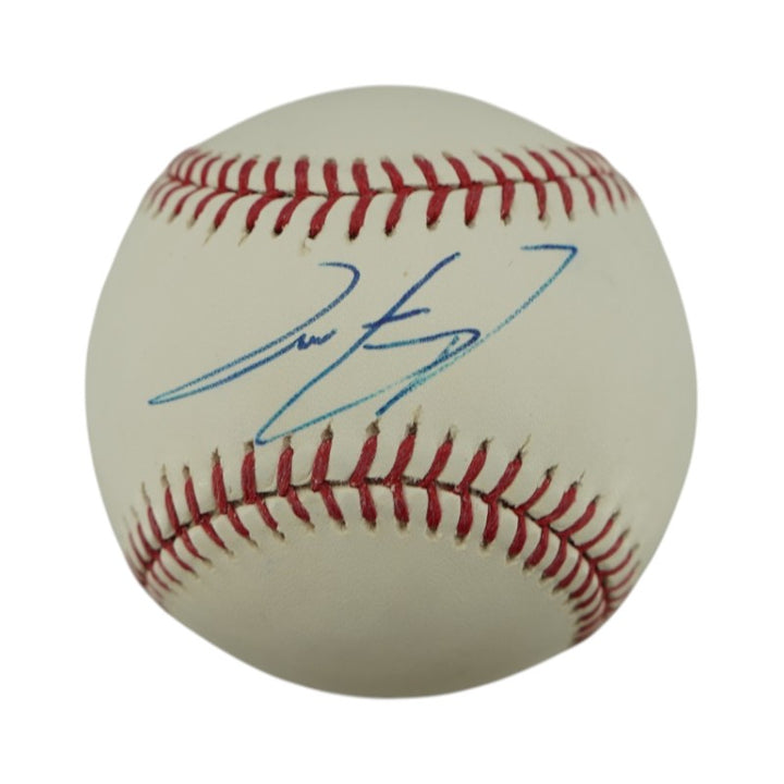 Clint Frazier New York Yankees Autographed OMLB Baseball JSA Holo