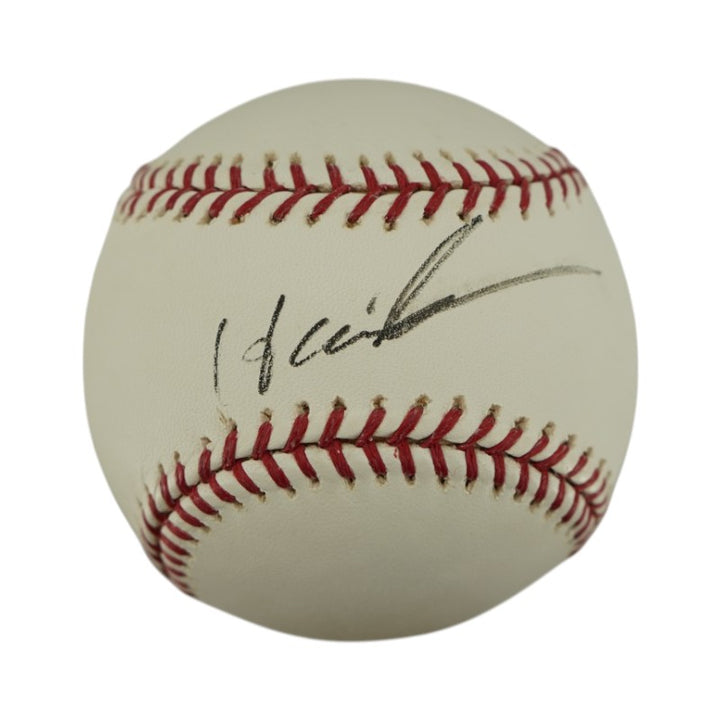 Hideki Matsui New York Yankees Autographed OMLB Baseball JSA Holo