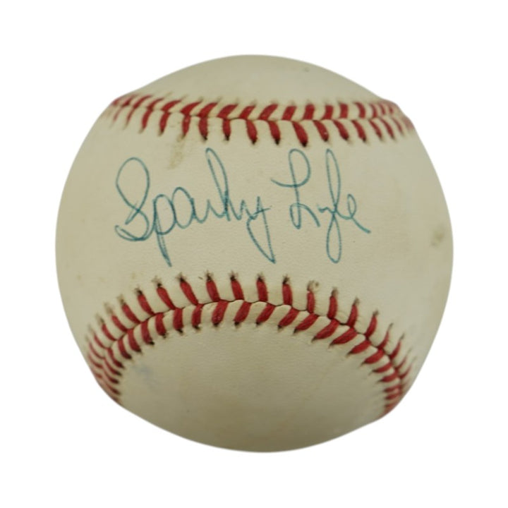 Sparky Lyle Yankees Phillies Red Sox Autographed OAL Baseball JSA COA