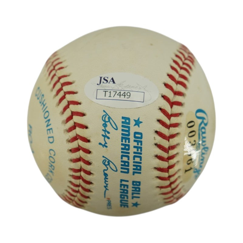 Sparky Lyle Yankees Phillies Red Sox Autographed OAL Baseball JSA COA