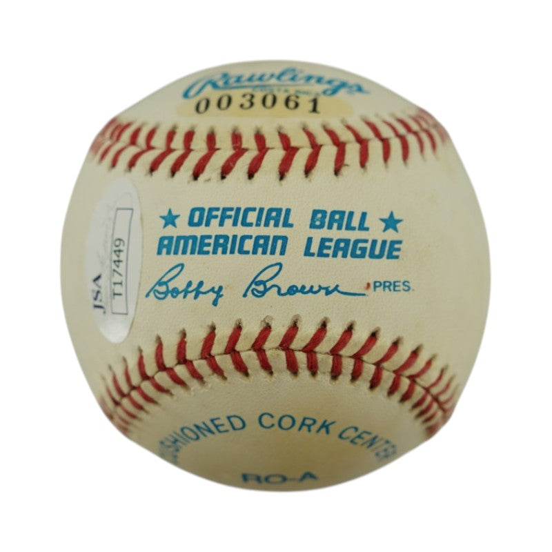 Sparky Lyle Yankees Phillies Red Sox Autographed OAL Baseball JSA COA