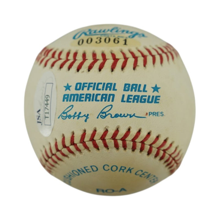 Sparky Lyle Yankees Phillies Red Sox Autographed OAL Baseball JSA COA