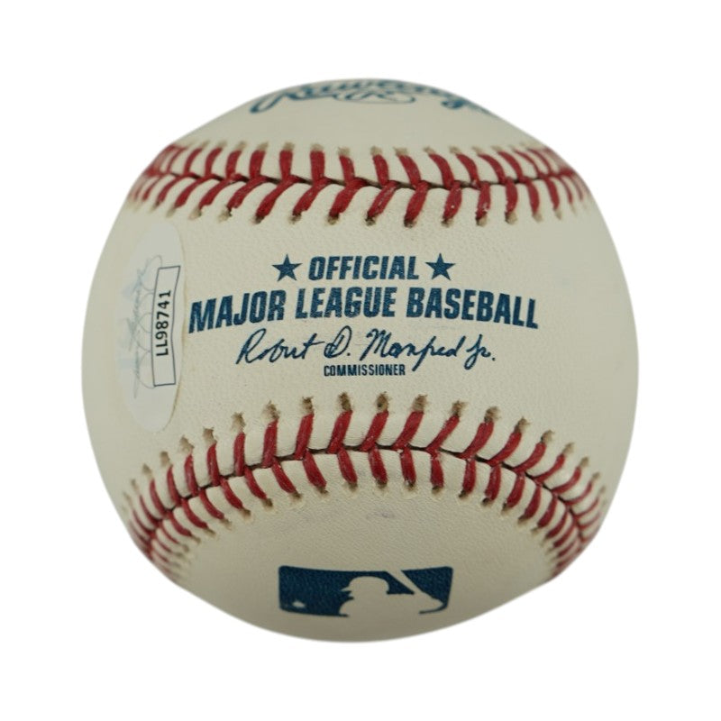 Aaron Hicks Yankees Twins Orioles Autographed OMLB Baseball JSA Holo