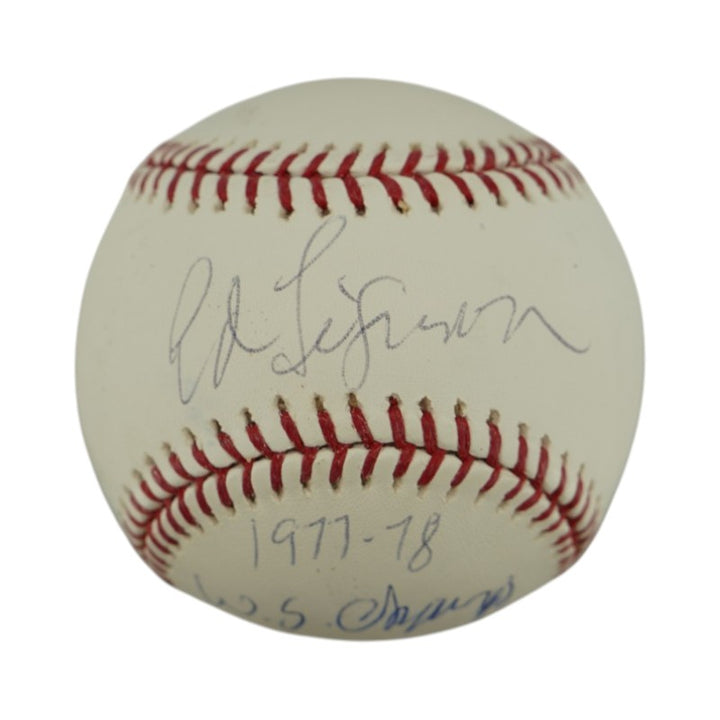 Cliff Johnson New York Yankees Autographed Inscribed OMLB Baseball Steiner Holo