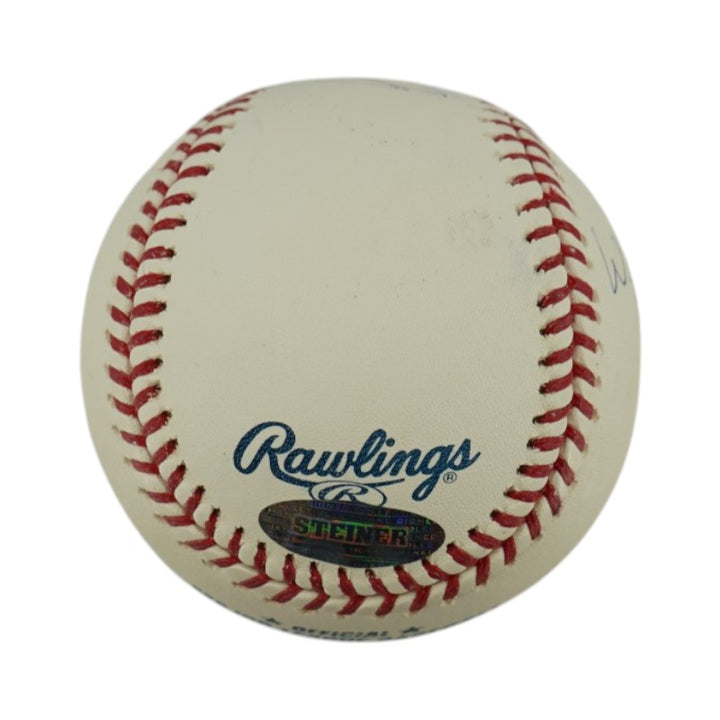 Cliff Johnson New York Yankees Autographed Inscribed OMLB Baseball Steiner Holo