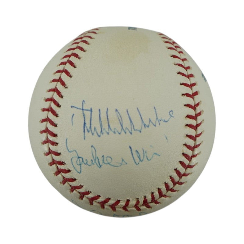 John Sterling New York Yankees Autographed Inscribed OMLB Baseball Steiner COA