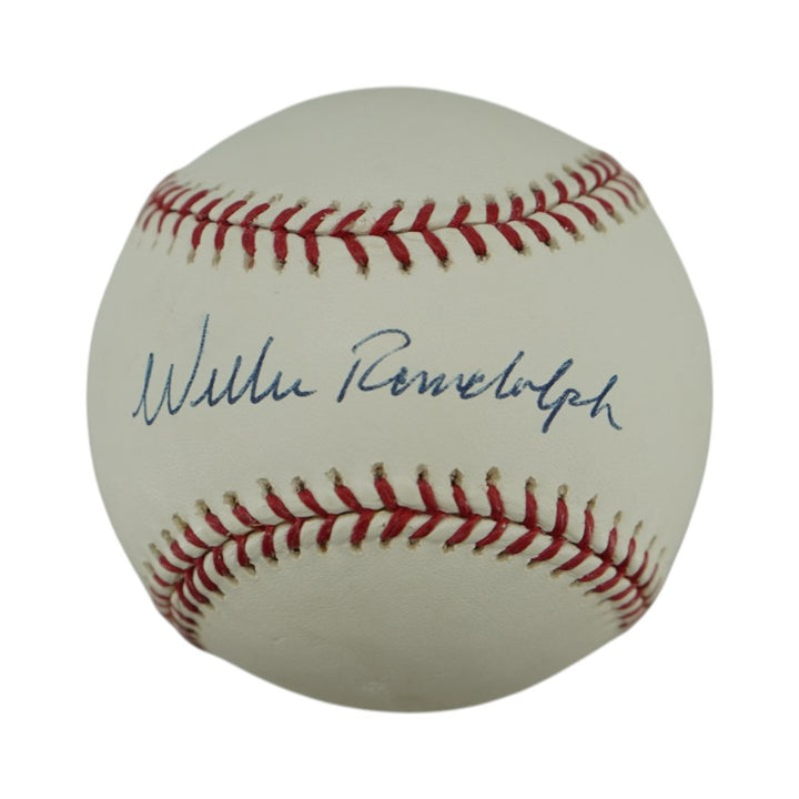 Willie Randolph New York Yankees Autographed OMLB Baseball Steiner COA