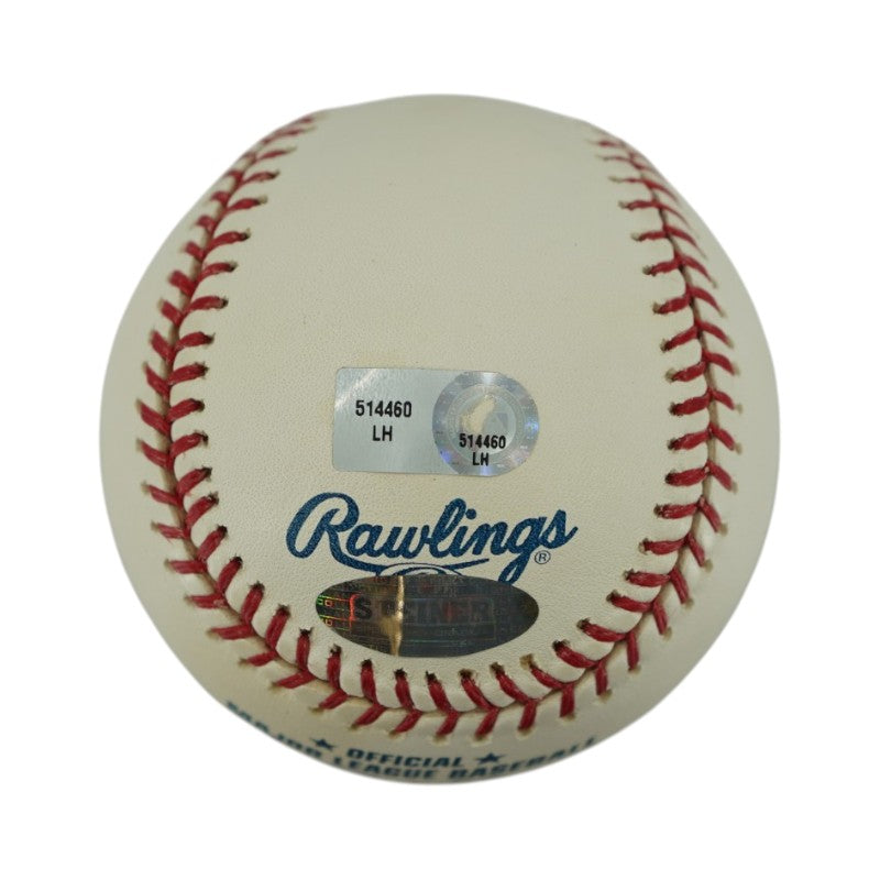 Yogi Berra New York Yankees Autographed Old Yankee Stadium Logo OMLB Baseball Steiner Holo/MLB AUTH