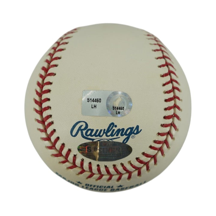 Yogi Berra New York Yankees Autographed Old Yankee Stadium Logo OMLB Baseball Steiner Holo/MLB AUTH