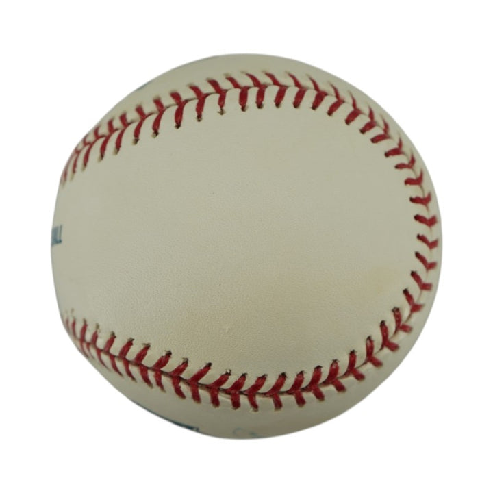 Yogi Berra New York Yankees Autographed Old Yankee Stadium Logo OMLB Baseball Steiner Holo/MLB AUTH