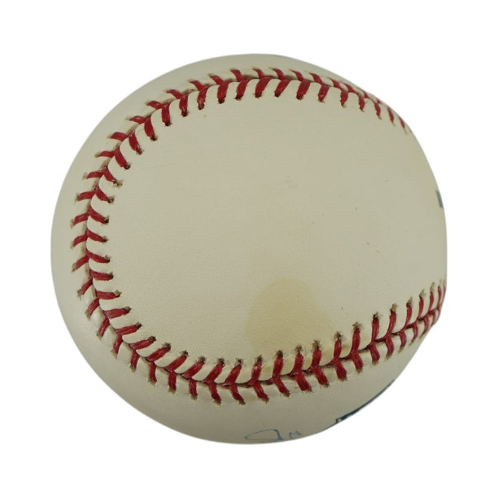 Yogi Berra New York Yankees Autographed Old Yankee Stadium Logo OMLB Baseball Steiner Holo/MLB AUTH