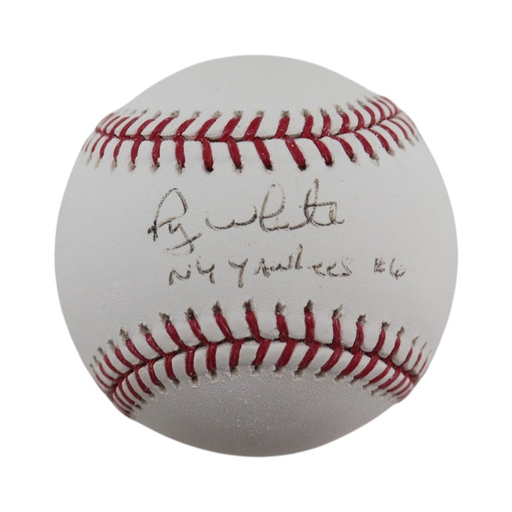 Roy White New York Yankees Autographed Inscribed OMLB  Baseball JSA COA