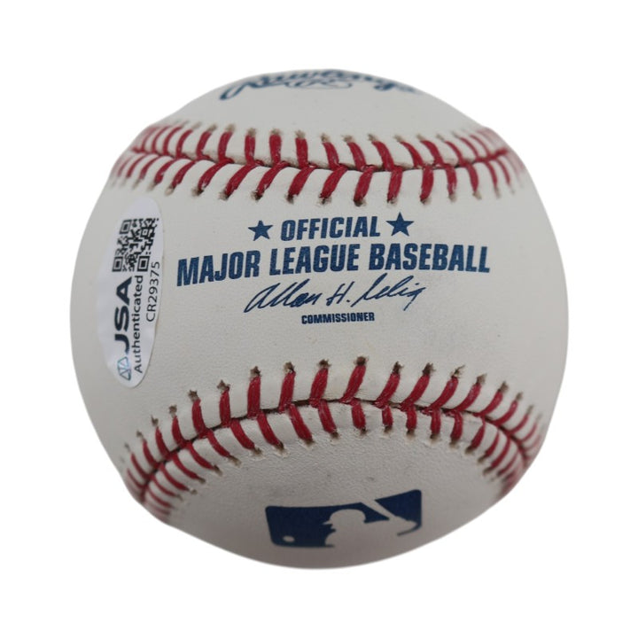 Roy White New York Yankees Autographed Inscribed OMLB Baseball JSA COA