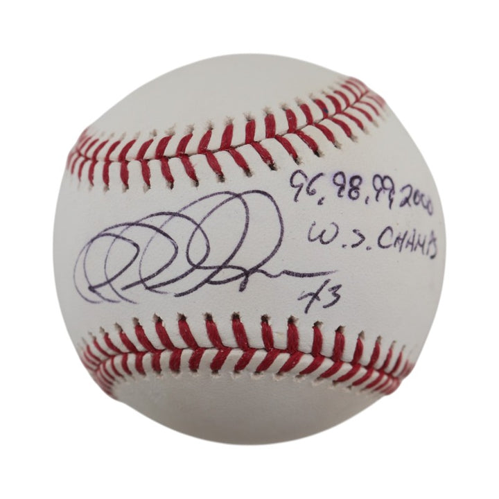 Jeff Nelson New York Yankees Autographed Inscribed OMLB Baseball JSA COA
