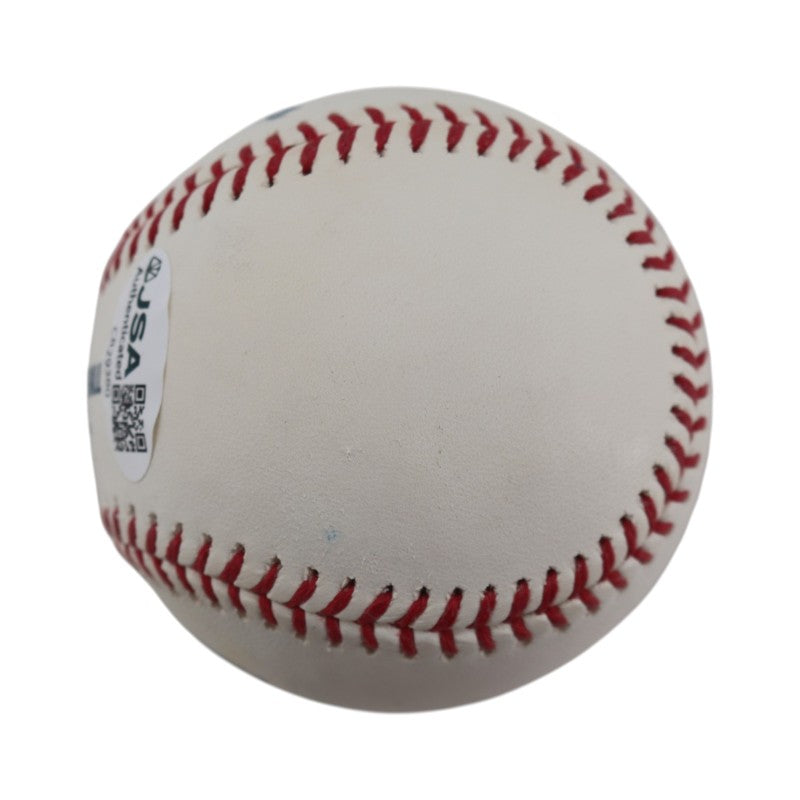 Jeff Nelson New York Yankees Autographed Inscribed OMLB Baseball JSA COA