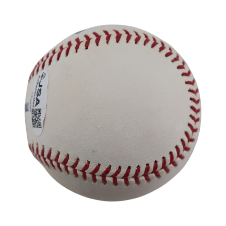 Jeff Nelson New York Yankees Autographed Inscribed OMLB Baseball JSA COA