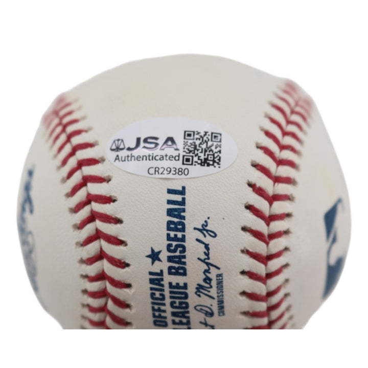 Jeff Nelson New York Yankees Autographed Inscribed OMLB Baseball JSA COA