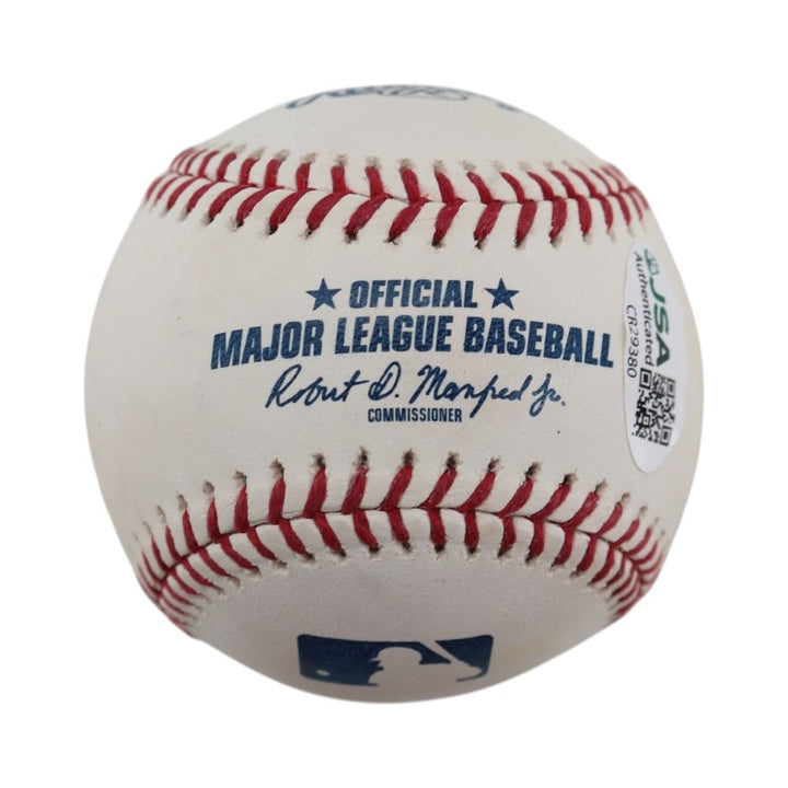 Jeff Nelson New York Yankees Autographed Inscribed OMLB Baseball JSA COA