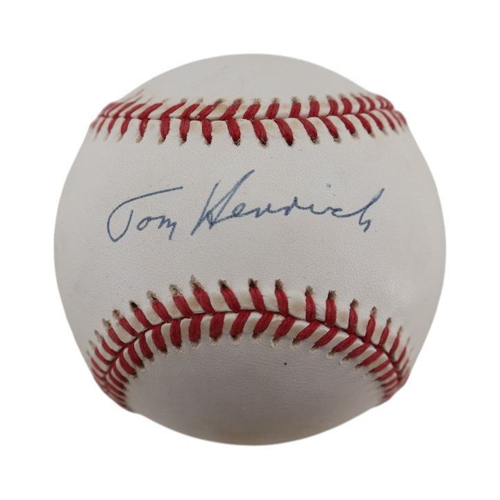 Tommy Henrich New York Yankees Autographed OAL Baseball JSA COA 