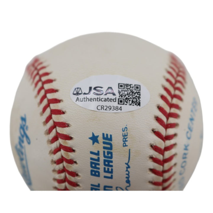 Tommy Henrich New York Yankees Autographed OAL Baseball JSA  COA
