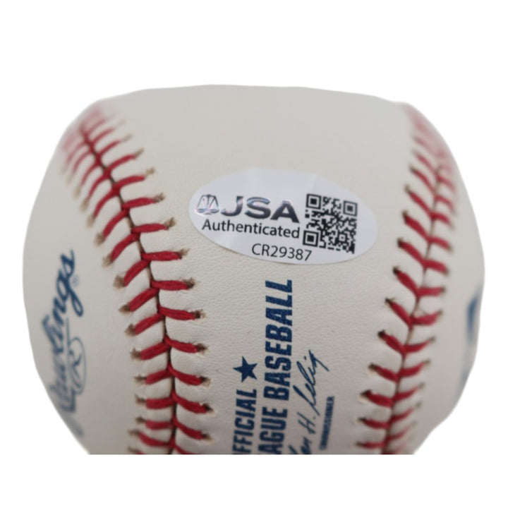 Al Lieter Florida Marlins Autographed Inscribed OMLB Baseball JSA COA
